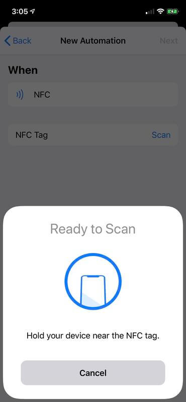 ios13 сканиране на nfc tag