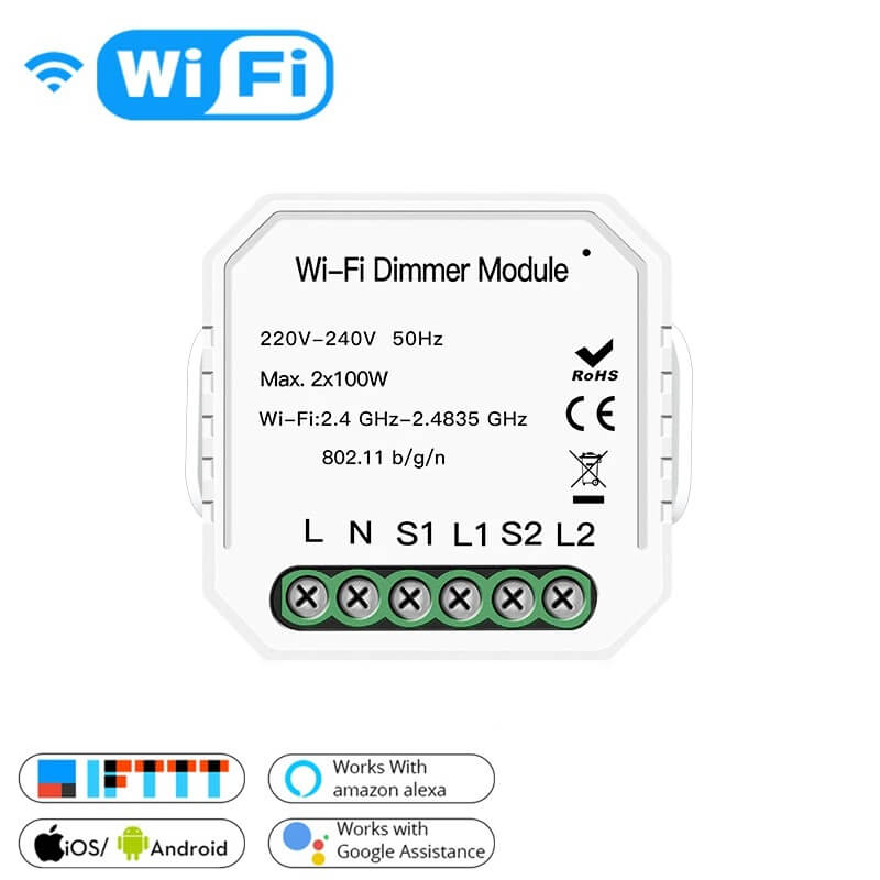 Двуканален WiFI димер модул