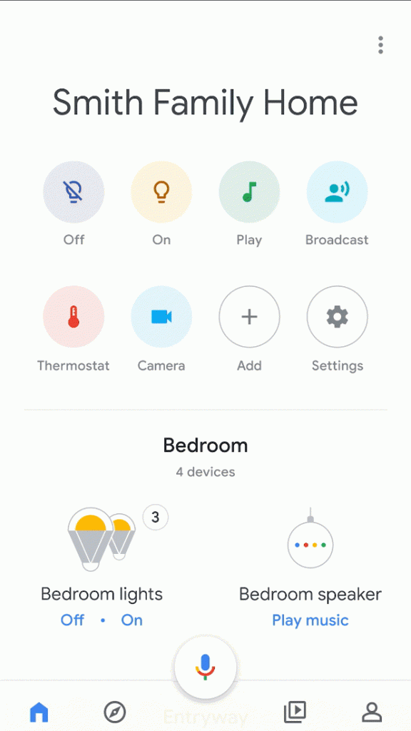 автоматизация с google home