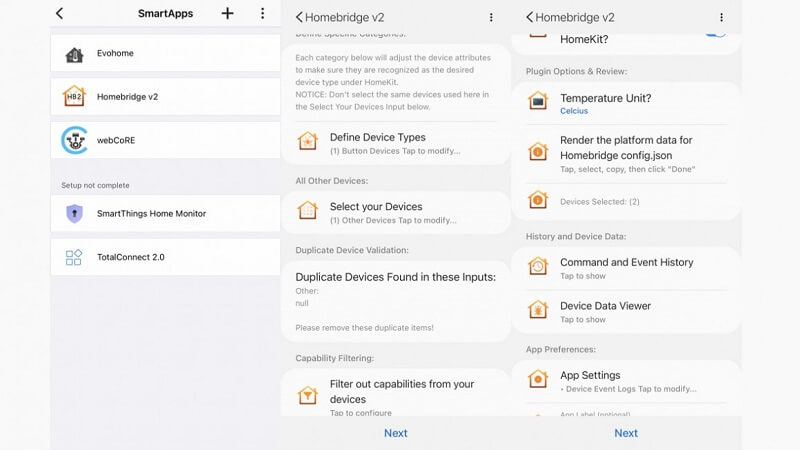 smarrthings homebridge конфигурация