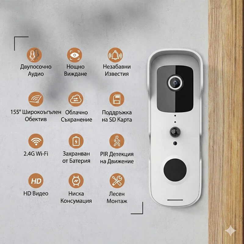 функции на видео звънец