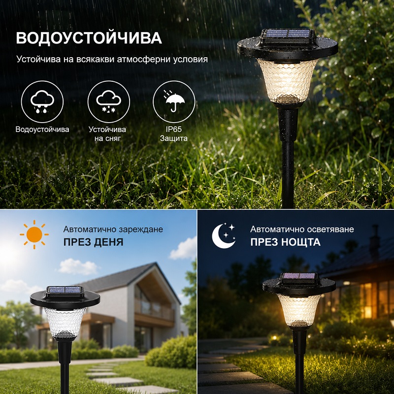 соларна градински лампи водоустойчиви