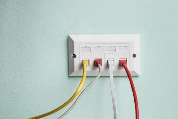 ethernet розетка за LAN кабели