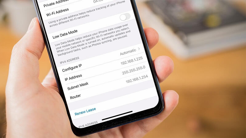 изображение на IP адрес на рутер от iphone