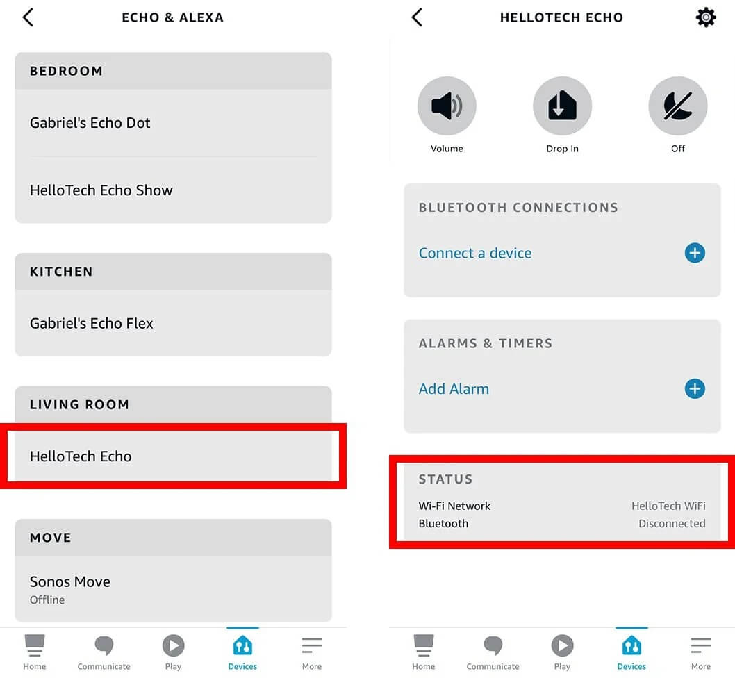 свързаност на Amazon echo към WiFi 