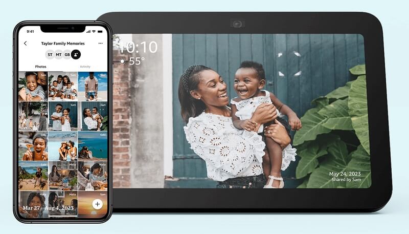 качване на снимки от телефон в алекса