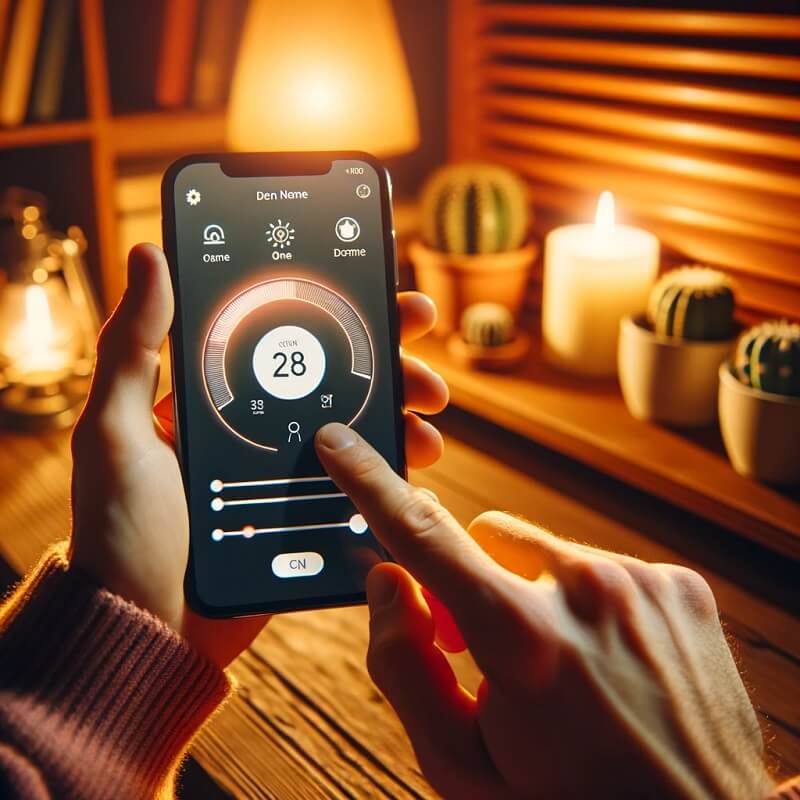управление на умна термоглава от смартфон