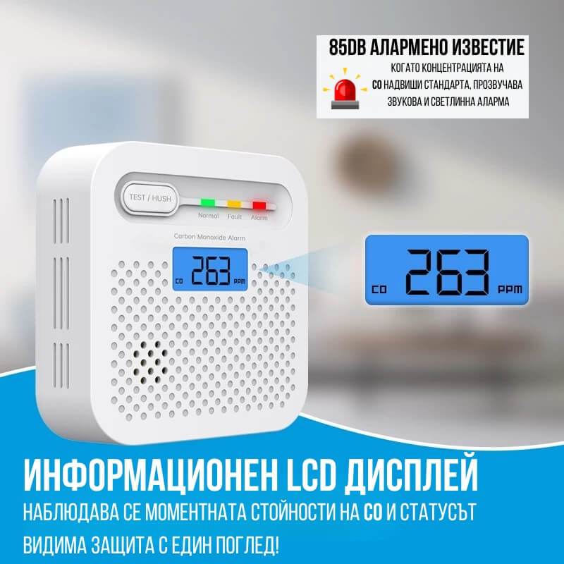 цифров сензор за въглероден моноксид