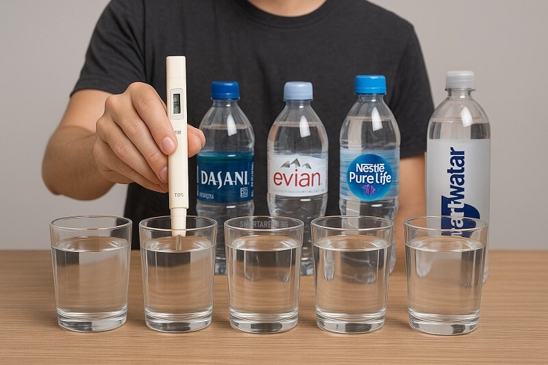 тестване на минерална вода с xiaomi tds