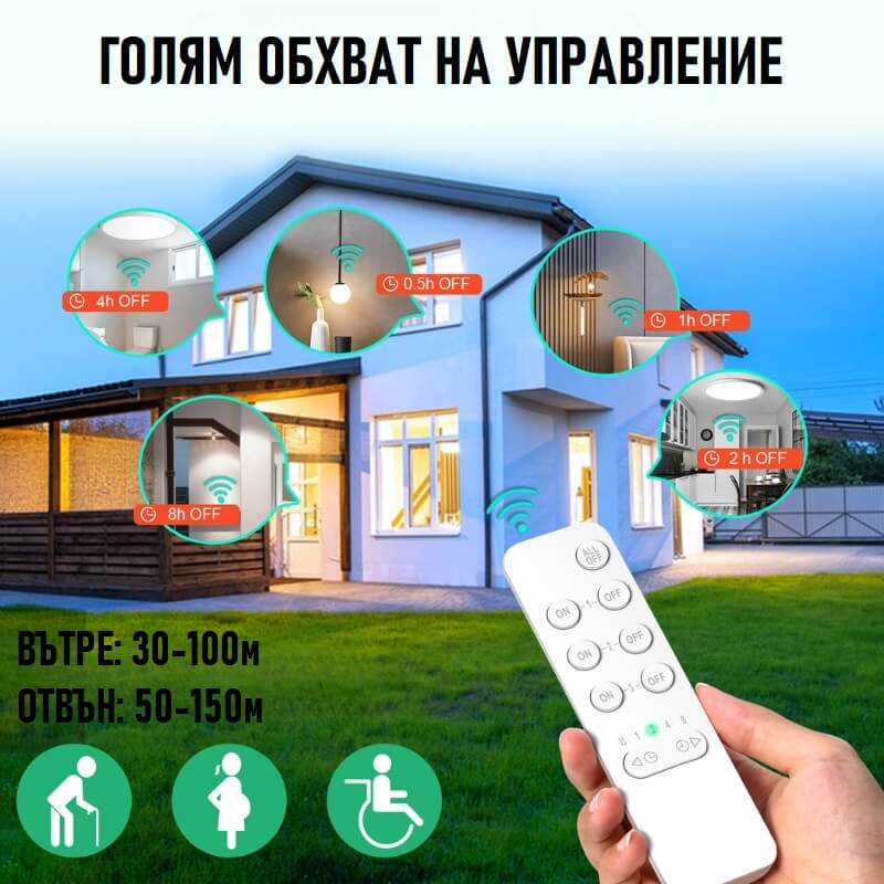 дистанционно управление с голям обхват