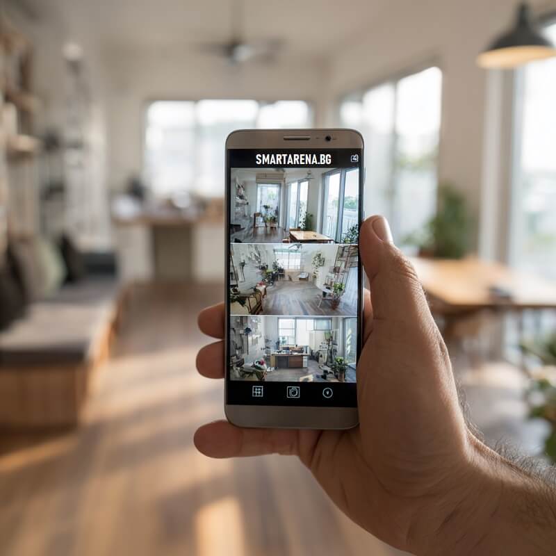 наблюдение на камери в умен дом