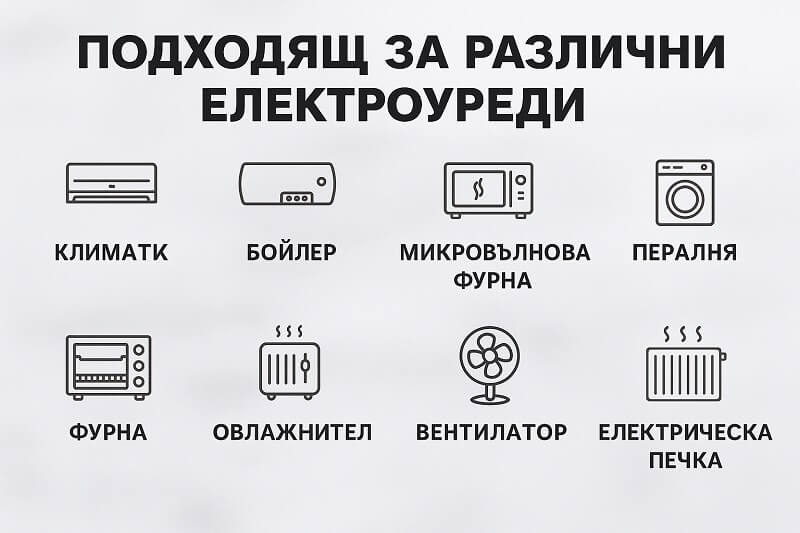 съвместими домашни уреди за контакт със защити