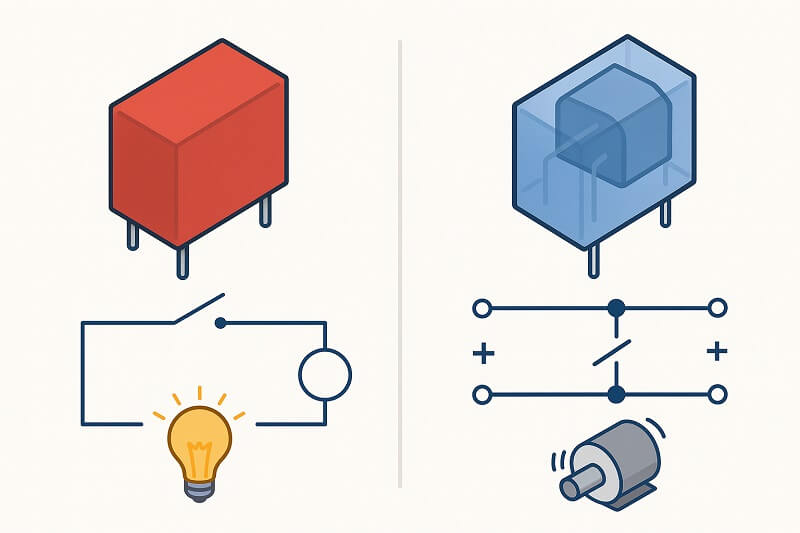 сух и мокър контакт схема