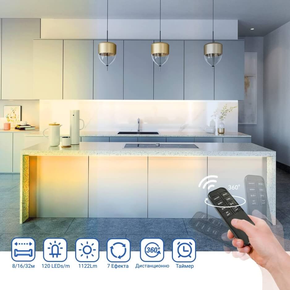 led лента с променлива цветна температура