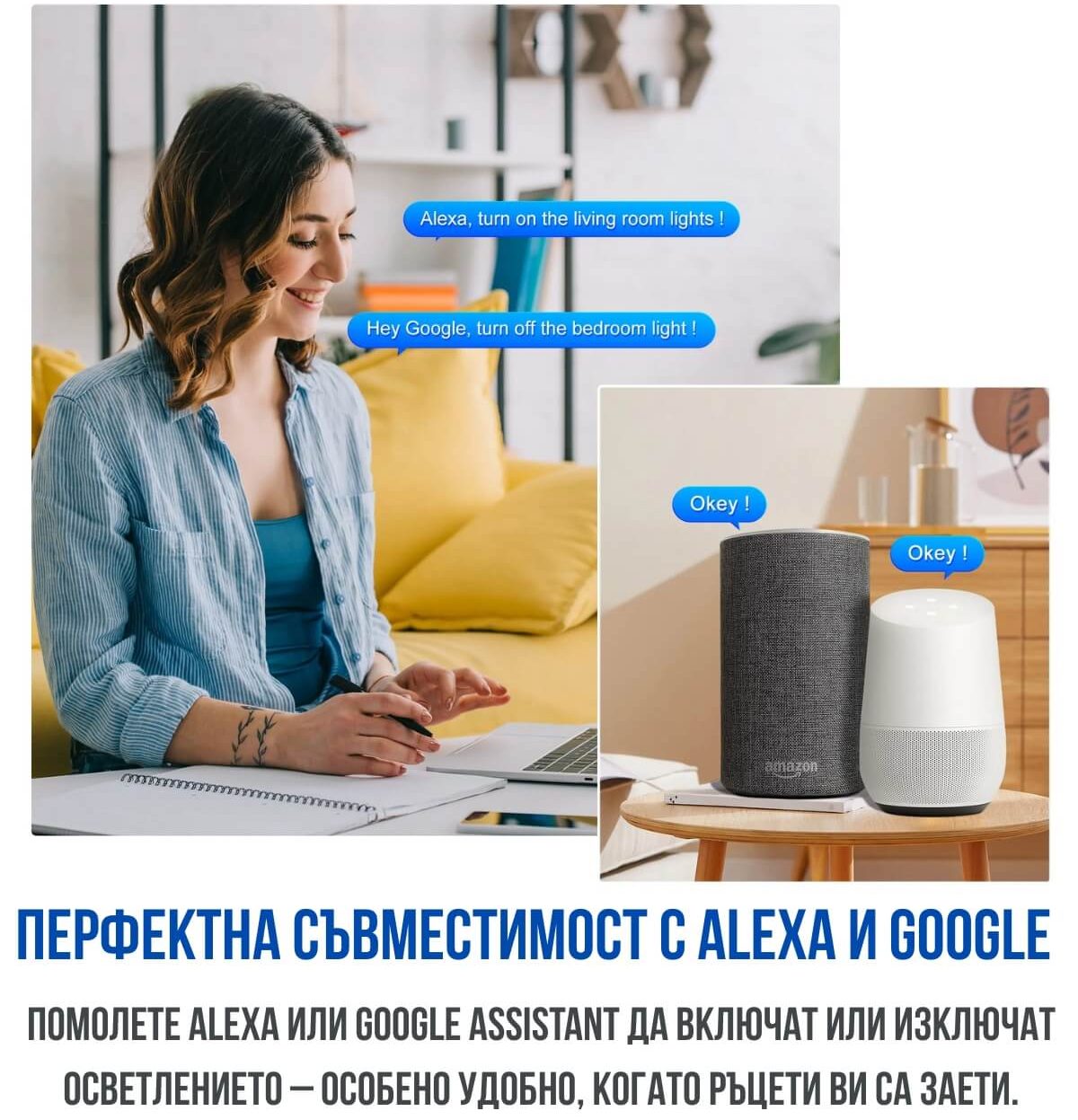 съвместим wifi модул с гласов асистент