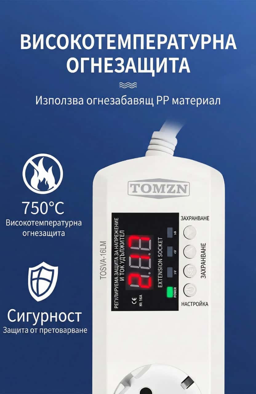 корпус на разклонител от негорима пластмаса