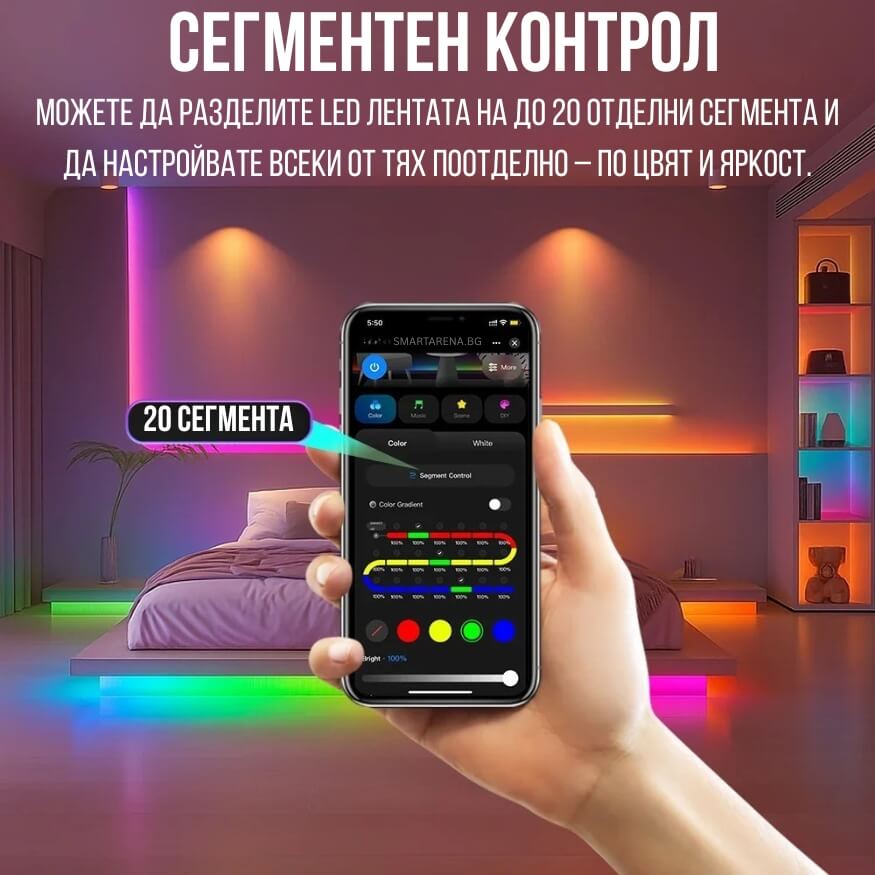сегментен контрол с spi контролер