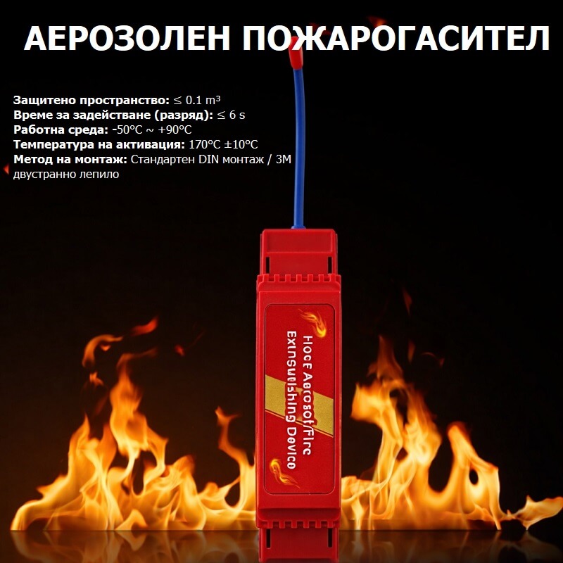 автоматично пожарогасене на електрически разпределителни табла