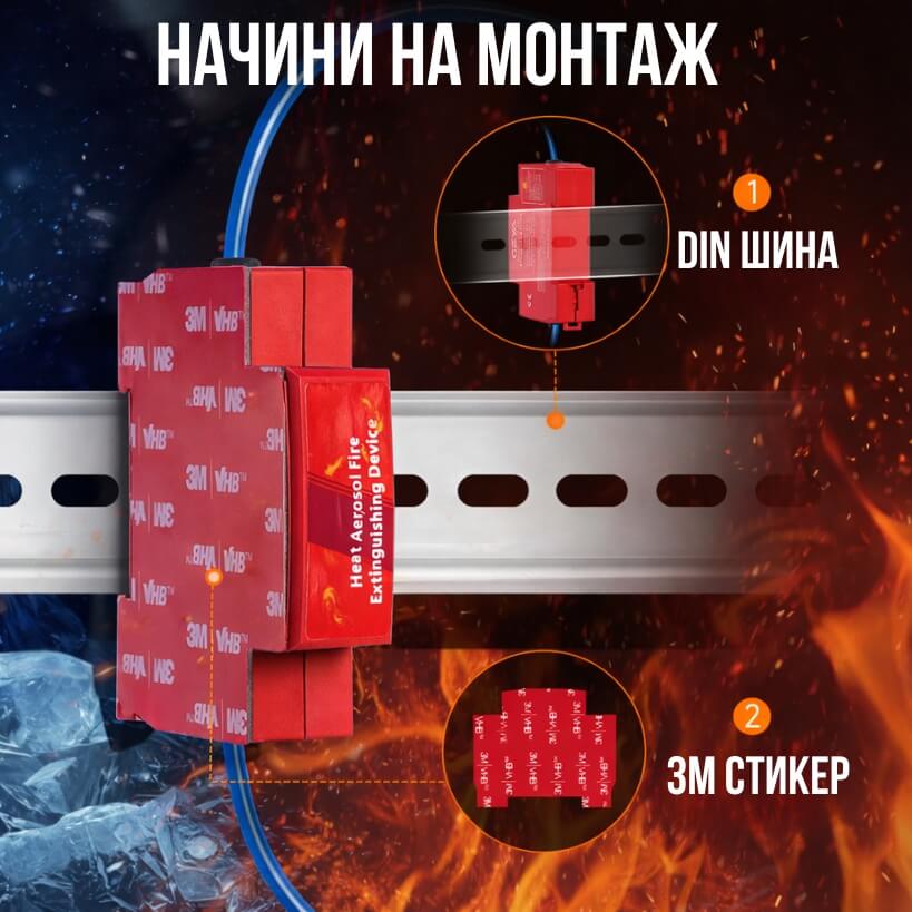 монтаж в din шина или с 3м лепенка