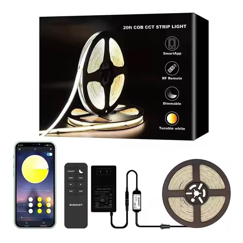 COB CCT LED лента комплект с дистанционно управление