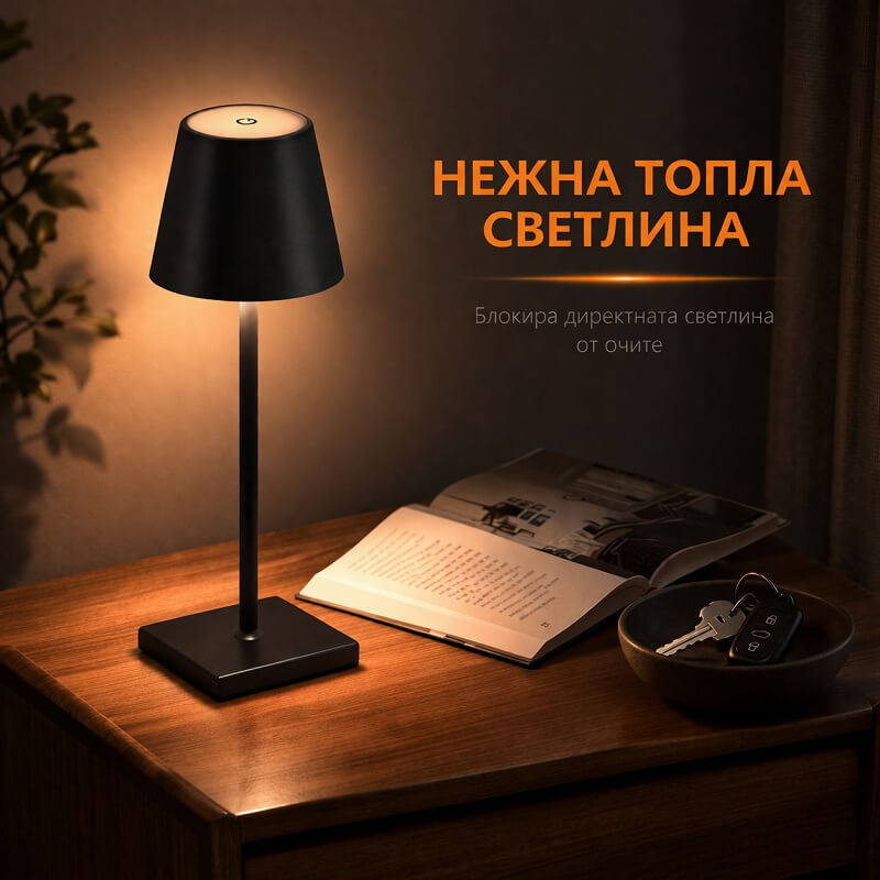 лампа с топло бяла светлина