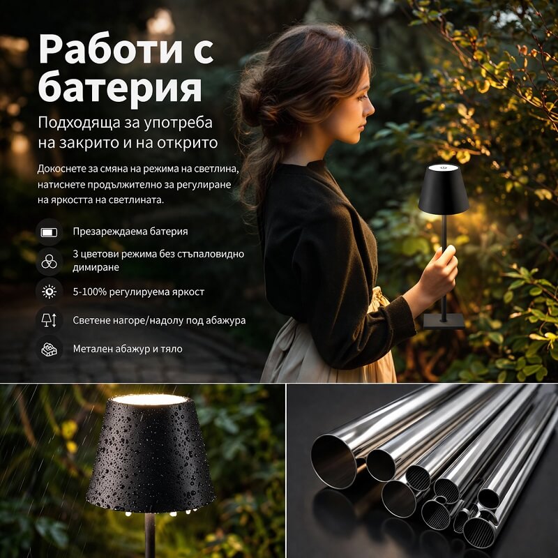 лампа със звездна батерия