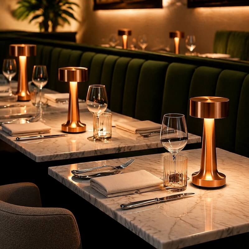 модерна безжична нощна лампа