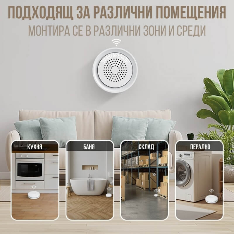 сензор за наводнение за различни помещения