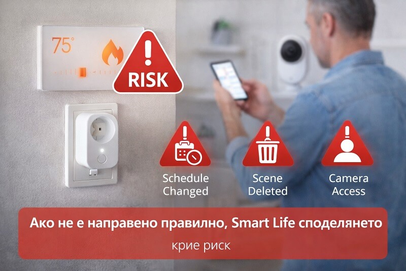 риск от споделяне на устройства