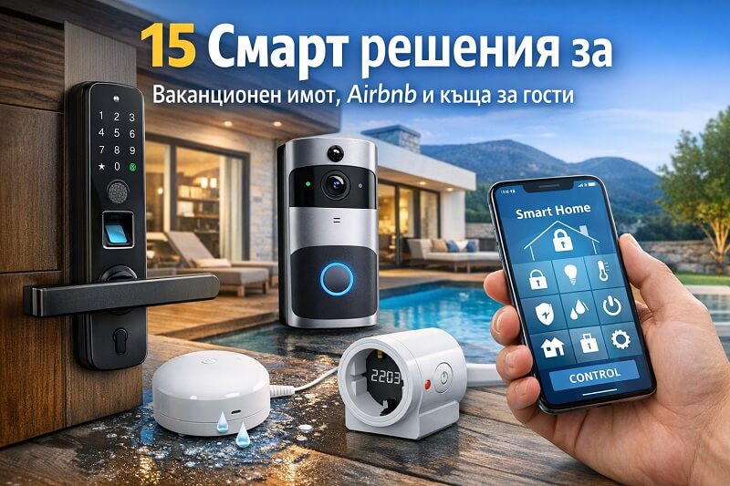 смарт решения за ваканционен имот или къща за гости