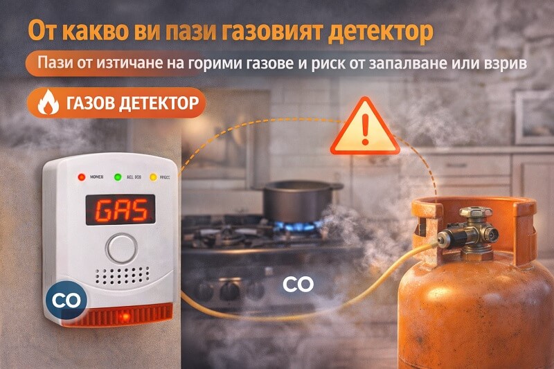 защита със сензор за газ