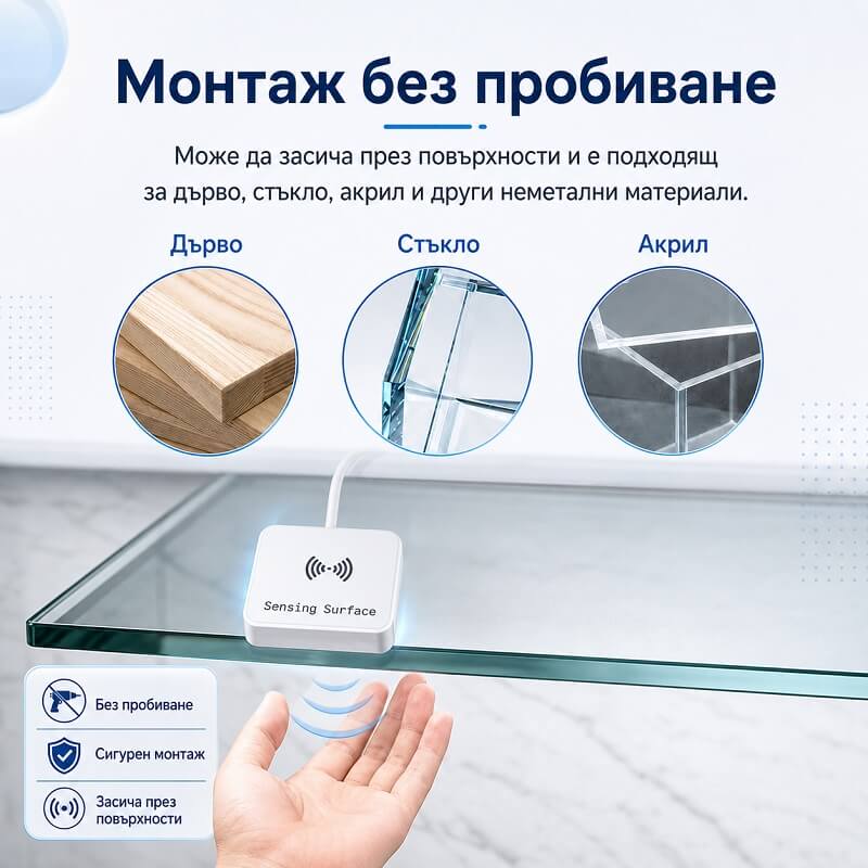 монтаж на сензор за махане с ръка за лед лента