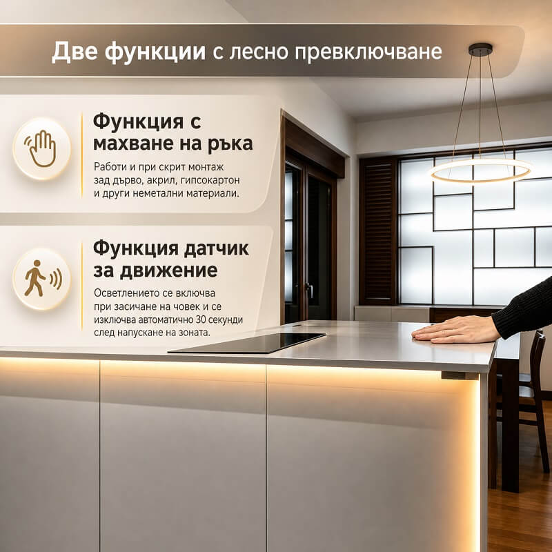 включване на лед лента през плоскост