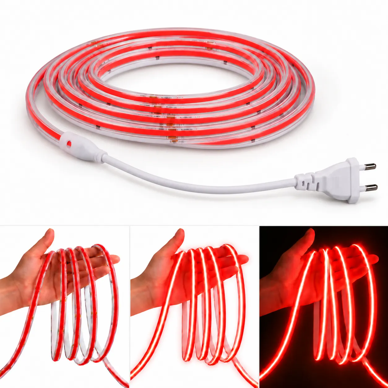 COB led лента на ролка с кабел и щепсел